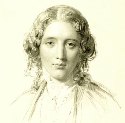 Harriet Beecher Stowe about the age that she wrote Uncle Tom's Cabin. Portrait by Francis Holl (after George Richmond), ca. 1855. Courtesy, National Portrait Gallery