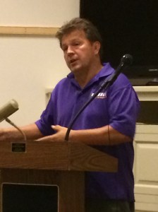 Vince Schiffer at the "300 Years of Indian Woods" conference. Photo by David Cecelski