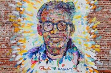 Pauli Murray mural, Chapel Hill St. in Durham, N.C.