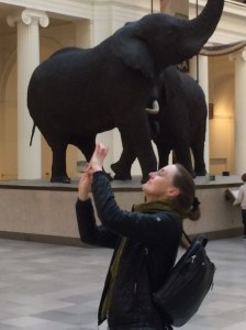 Laura at the Field Museum.