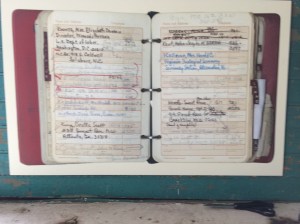 Pauli Murray's address book
