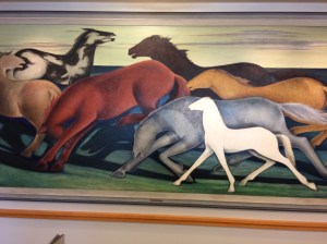 Frank Mechau, "Horses at Night," 1934. Denver Public Library Collection.