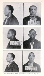 Frank Dove, George Williams and Fred Dove (top to bottom). While the State electrocuted their 15-yr-old friend, Fred Harrison, in 1923, Gov. A. W. McLean pardoned these 3 young men after they had served 6 years on Death Row.