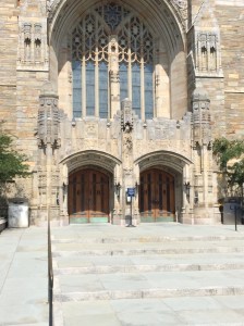Main entrance, Sterling Library, Yale University, New Haven, Conn.
