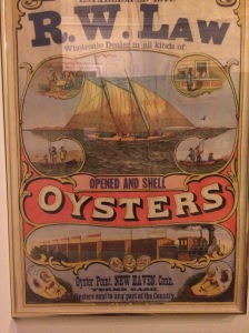 Advertisement for R.W. Law, oyster wholesalers, New Haven, Conn., late 19th century.
