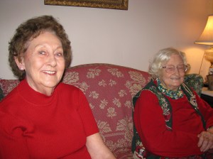 Rosemary Canady Dees, left, and her aunt Marjorie Smith Conder, at the family home on Front Street.
