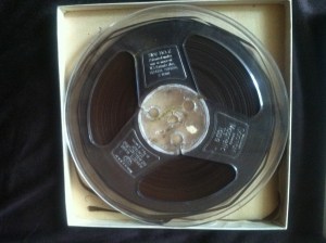 The original audiotape that Professor Miller discovered at the Braswell Memorial Library, Rocky Mount, N.C. 