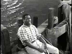 Attorney, Hall of Fame athlete, actor, human rights activist and singer Paul Robeson in the 1936 movie version of Showboat. 