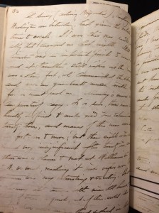 A page from Edward H. Hall's journal. 