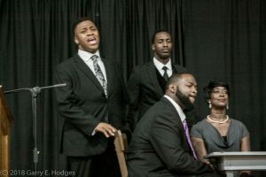 Claude Gardner singing "A Change is Gonna Come."Photo courtesy of the City of Rocky Mount