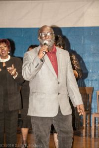 Luther Barnes singing his father's composition, "The Rough Side of the Mountain."