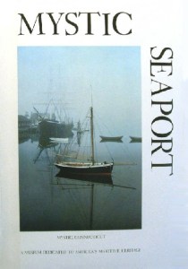My favorite Mystic Seaport poster, maybe because it reminds me so much of that foggy morning when my family and I woke up on the L. A. Dunston. Designed in mid-1970s by Gainor E. Roberts, photograph by Oliver Denison.