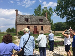 The Belle of Washington's passengers at the Newbold-White House, a 1730s Quaker homestead in Perquimans County, N.C. Photo by David Cecelski