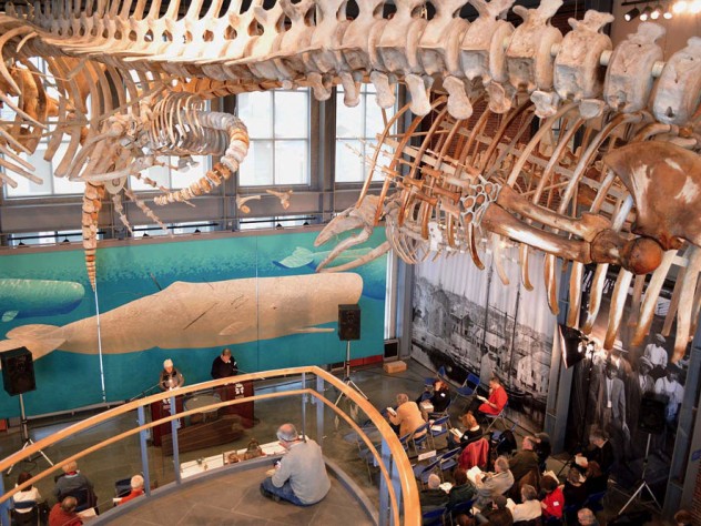 My daughter and I have long dreamed of attending the annual Moby-Dick Marathon, a non-stop public reading of Herman Melville's masterpiece at the New Bedford Whaling Museum in New Bedford, Mass. Photo courtesy, New Bedford Whaling Museum