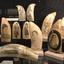 Examples of scrimshaw. Courtesy, New Bedford Whaling Museum.
