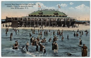 Postcard of the Lumina Pavilion, Wrightsville Beach, N.C., circa 1917. From the North Carolina Collection, Wilson Library, UNC-Chapel Hill Library