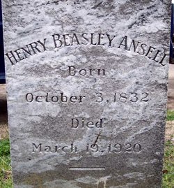 Henry Beasley Ansell's grave marker, Barco, N.C. Photo courtesy of Josh Myers