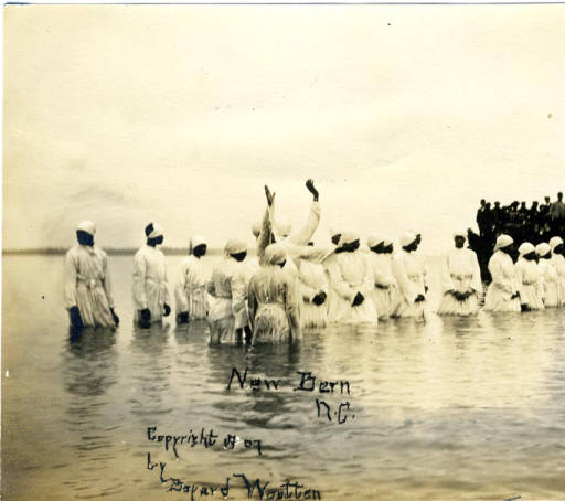 A river baptism, New Bern, N.C., 1907, by Bayard Wooten. Courtesy, North Carolina Collection, Wilson Library, UNC-Chapel Hill Libraries