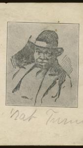 Drawing of Nat Turner believed to have been copied from a sketch made during his lifetime. Courtesy, Southampton County Historical Society