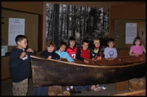 Makah Museum's highest priorities. This is a 1st grade class from the Neah Bay School visiting the museum. Courtesy, Makah Cultural and Research Center