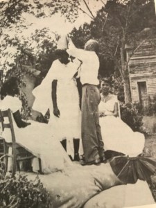 Prof. O. A. Peay crows the queen at the annual May Day Festival at the Hyde County Training School. From Selby et. al., Hyde County History