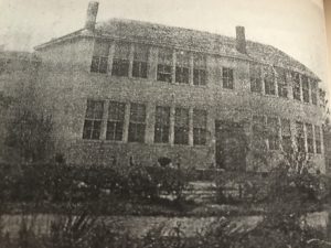 Administration Building, Hyde County Training School, Sladesville, N.C. From "Memories of the Hyde County Training School Banner, 1940"