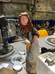 One of Annie Hooper's sculptures at the conservation lab, Wilson, N.C. Photo by David Cecelski