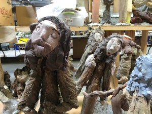 Unidentified figures at the conservation lab in Wilson, N.C. Photo by David Cecelski