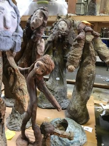 One of my favorite of Annie Hooper's figures at the conservation lab in Wilson, N.C. Photo by David Cecelski