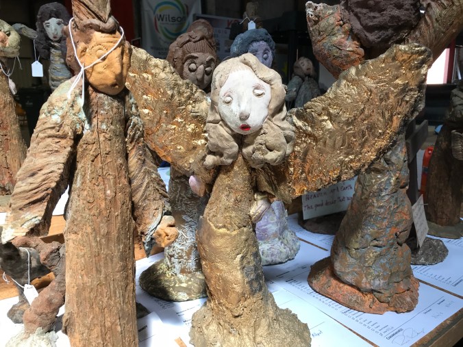 One of Annie Hooper's angels at the conservation lab in Wilson, N.C. Photo by David Cecelski