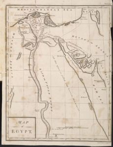 A map of Egypt from Volney's Travels through Syria and Egypt in the Years 1783, 1784, and 1785