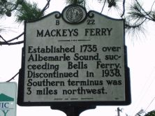 State Historical Marker, NC Hwy 32 at NC 308, north of Roper, N.C. 