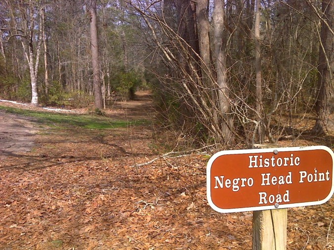 A portion of "Negro Head Road" (or "Negro Head Point Road") can still be seen at the Moores Creek National Battlefield, administered by the National Park Service in Currie, N.C.