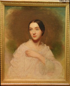 Susan Edwards Johnson, by Charles Wesley Jarvis, ca. 1840. Oil on canvas, Yale University Art Gallery. Susan Edwards Johnson (the elder) lived in Stratford, Conn., until her death in 1856, at the age of 85. She and Samuel-- who became a judge-- had 5 children. This is one of their granddaughters, a child of their son William Samuel Johnson and his wife Laura Woolsey Johnson. 