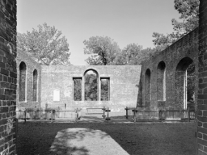 The ruins of St. Philip's Episcopal Church at the Brunswick Town State Historic Site, Brunswick County, N.C. Photo by Tim Buchanan. Courtesy, Preservation North Carolina