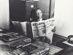Louis Austin was editor and publisher of Durham's historically black newspaper, The Carolina Times, from 1927 until his death in 1971. Photo courtesy, Durham County Public Library