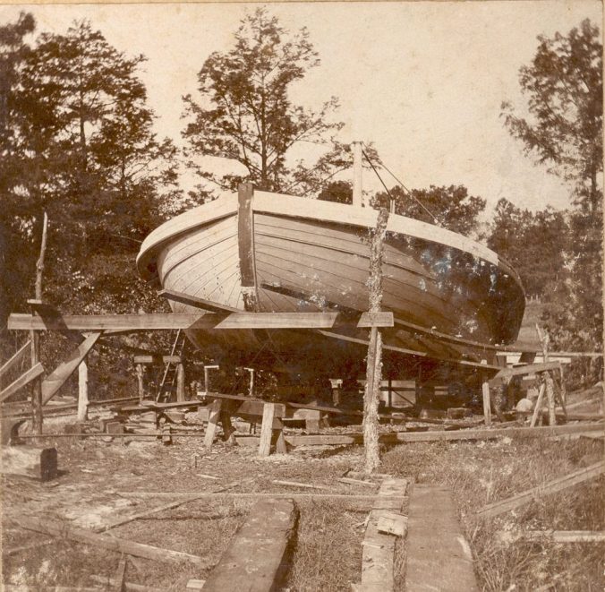 The steamer Tarboro under construction, 1898. Courtesy, Edgecombe County Memorial Library