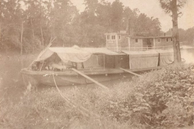 The Shiloh at rest on the banks of the Tar River. Courtesy, Edgecombe County Memorial Library