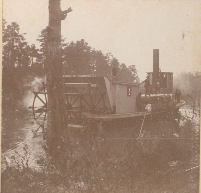 Stern view of the steamer Tarboro, ca. 1900. Courtesy, Edgecombe County Memorial Library