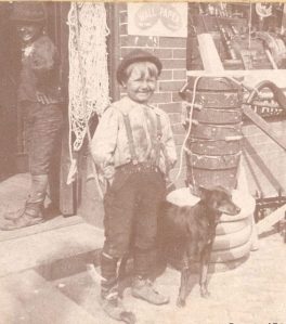 A happy young man in front of a drugstore, Tarboro, ca. 1890-1900. Courtesy, Edgecombe County Memorial Library