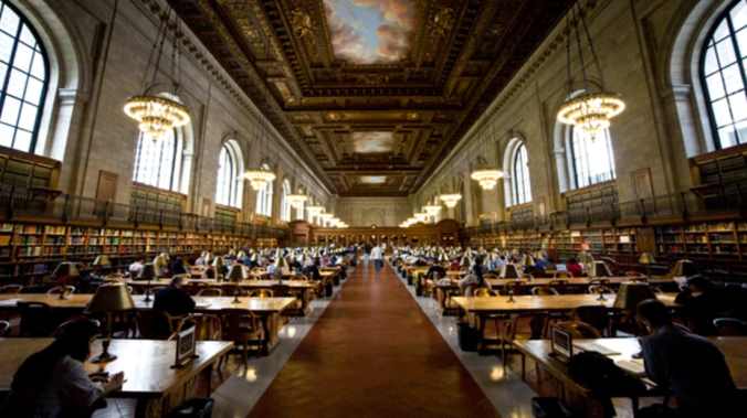 Rose Main Reading Room, Schwarzman Building, New York Public Library. Photo by Kevin O'Mara via Flickr