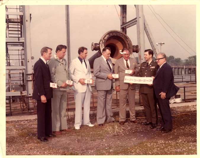 The Ocracoke Midgette brothers, Philadelphia, ca. 1985. Standing left to right: Carnelle, Elmer Gray, John ("Johnny Boy"), Ellis and Jesse. The brothers were recognized for a combined 129 years of service to the U.S. Army Corps of Engineers. Photo from Joyce Spencer, their sister, and shared with me by Philip Howard