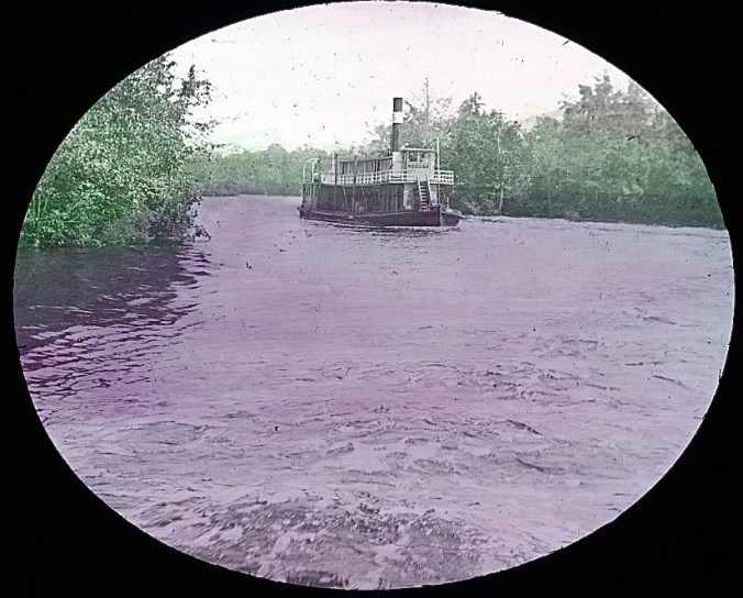 A steamer on the Albemarle & Chesapeake Canal, 1901. Image by Albert Ross, USN. Courtesy, Linda Garey
