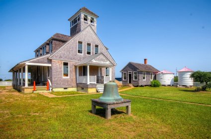 Chicamicomico Life-Saving Station Historic Site & Museum, Rodanthe, N.C. In 1890 the local post office served what are now Rodanthe, Waves and Salvo, but Chicamicomico was best known for its life-saving station, which was established in 1874. Courtesy, Chicamicomico Historical Association