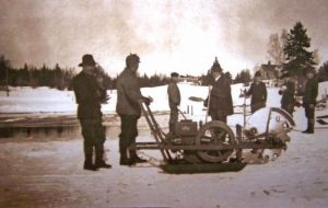 Cutting ice, Islesboro, Maine, ca. 1920. Courtesy, Islesboro Historical Society