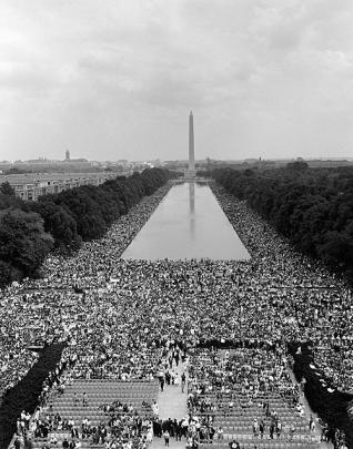 The March on Washington for Jobs and Peace, August 28, 1963. Courtesy, U.S. Marine Corps