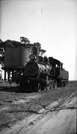 The Wilmington, Brunswick & Southern RR ran between Southport and Navassa (west of Wilmington) between 1911 and 1941. Photo by Charles A. Farrell. Courtesy, State Archives of North Carolina.
