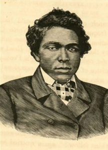 Abraham Galloway (1837-1870), rebel slave, Union spy, civil rights pioneer & state legislator. From William Still, The Underground Railroad (1872).