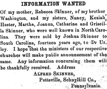 Christian Recorder (Philadelphia, Pa.), 14 April 1866.
