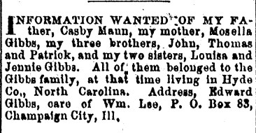 Christian Recorder, 26 May 1881.